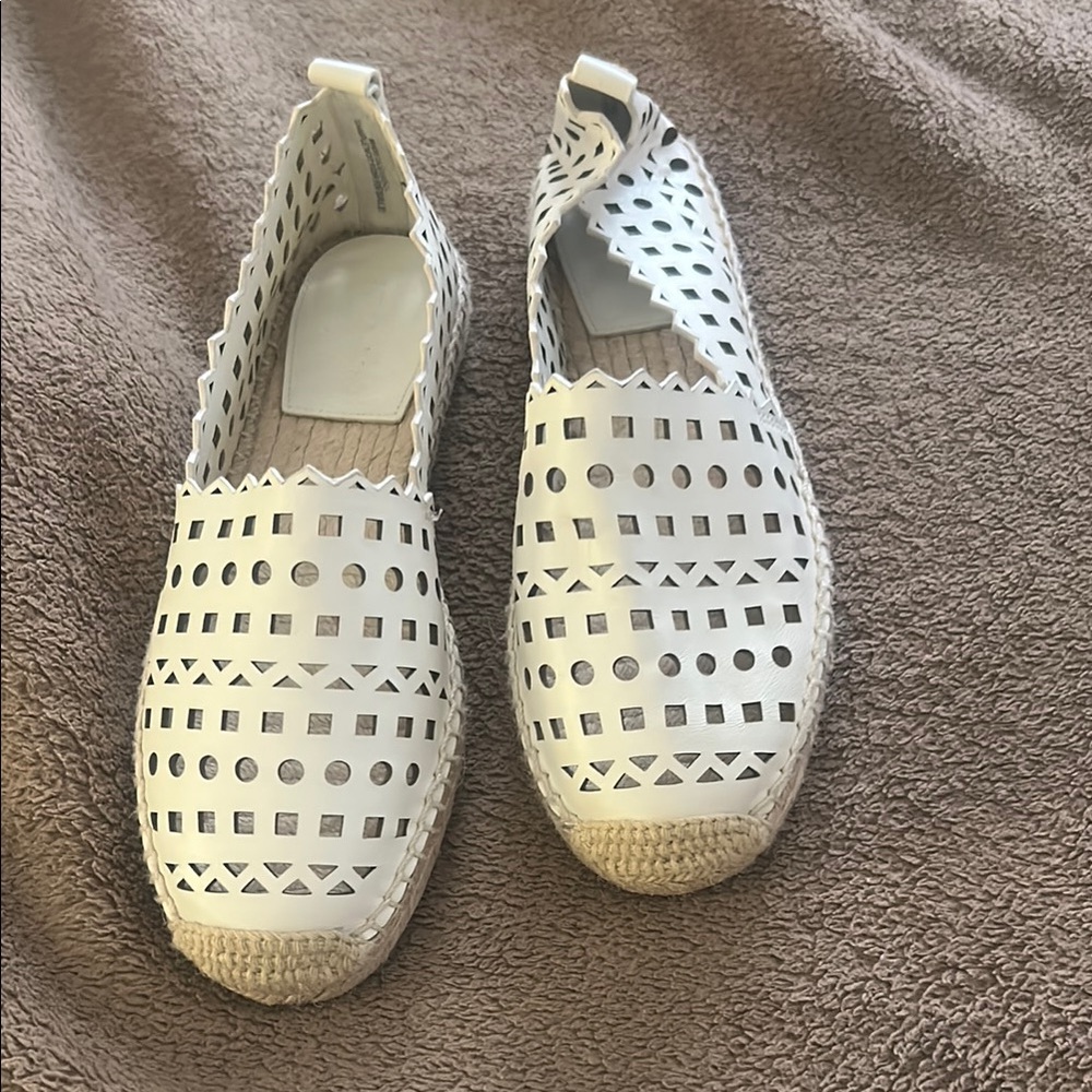 COPY - cream Espadrille Flats
